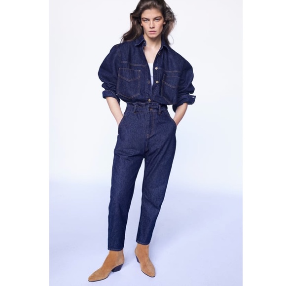 Zara Jackets & Blazers - Zara demon over shirt indigo size S